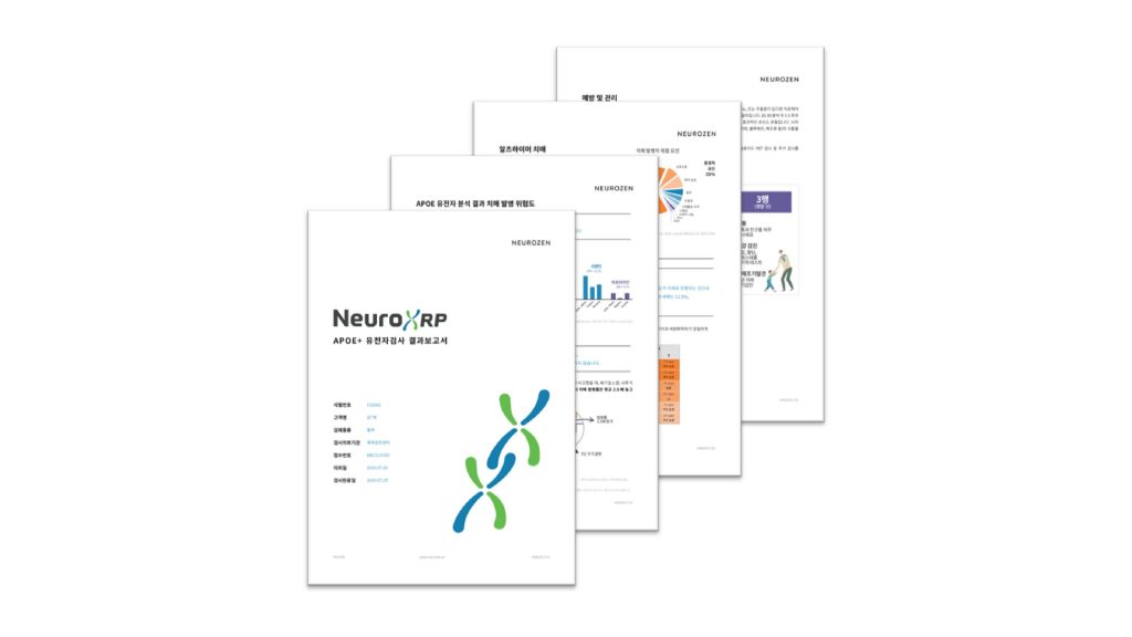 Neurozen.NeuroXRP Genetic Testing Service.APOE.Apolipoprotein E.NeuroXgen Alzheimer's Risk Assessment Service.report